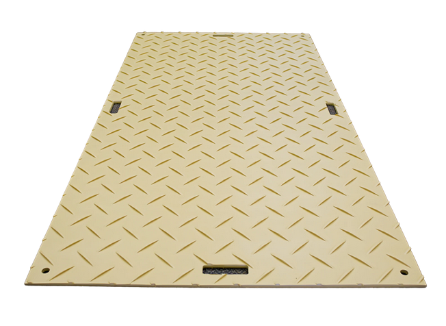 Mud Mat for Construction Site Mud Control - 4' x 8' - Tan